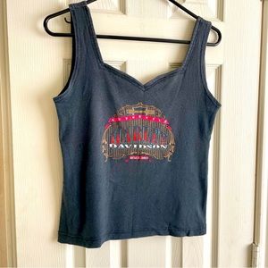 Harley-Davidson Black Tank Top with Colorful Logo